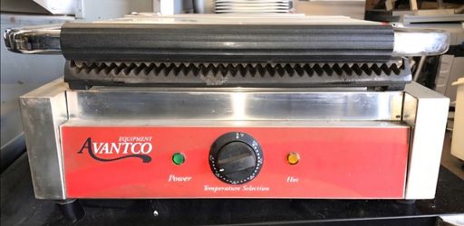 ☆ Avantco Commercial Panini Grill Press