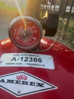 Fire  extinguishers  Amerex model kp275