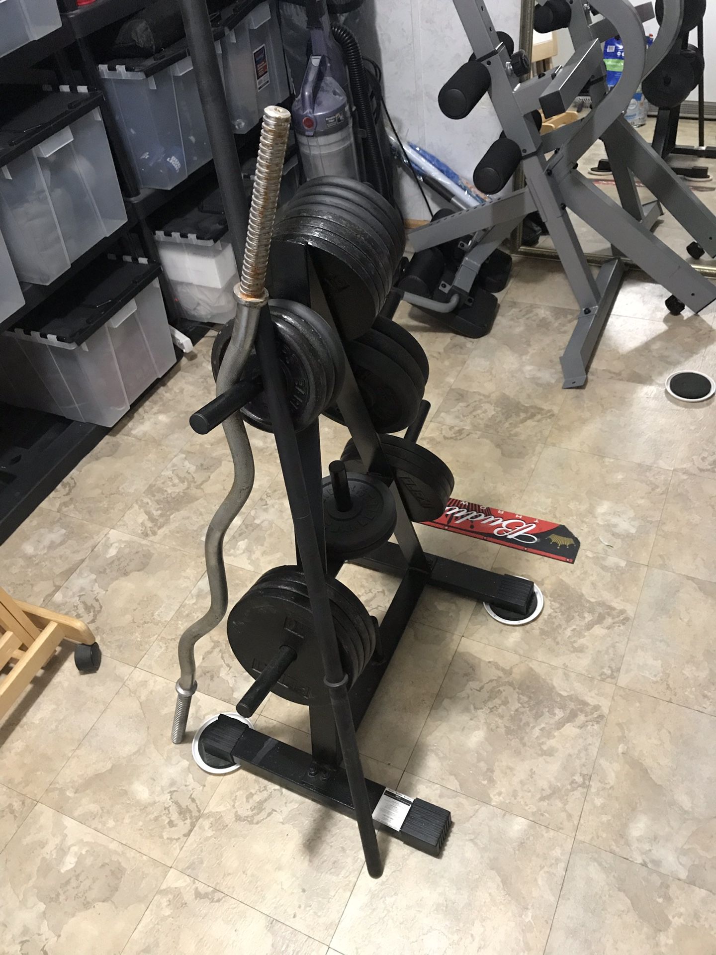 Weights and weight rack