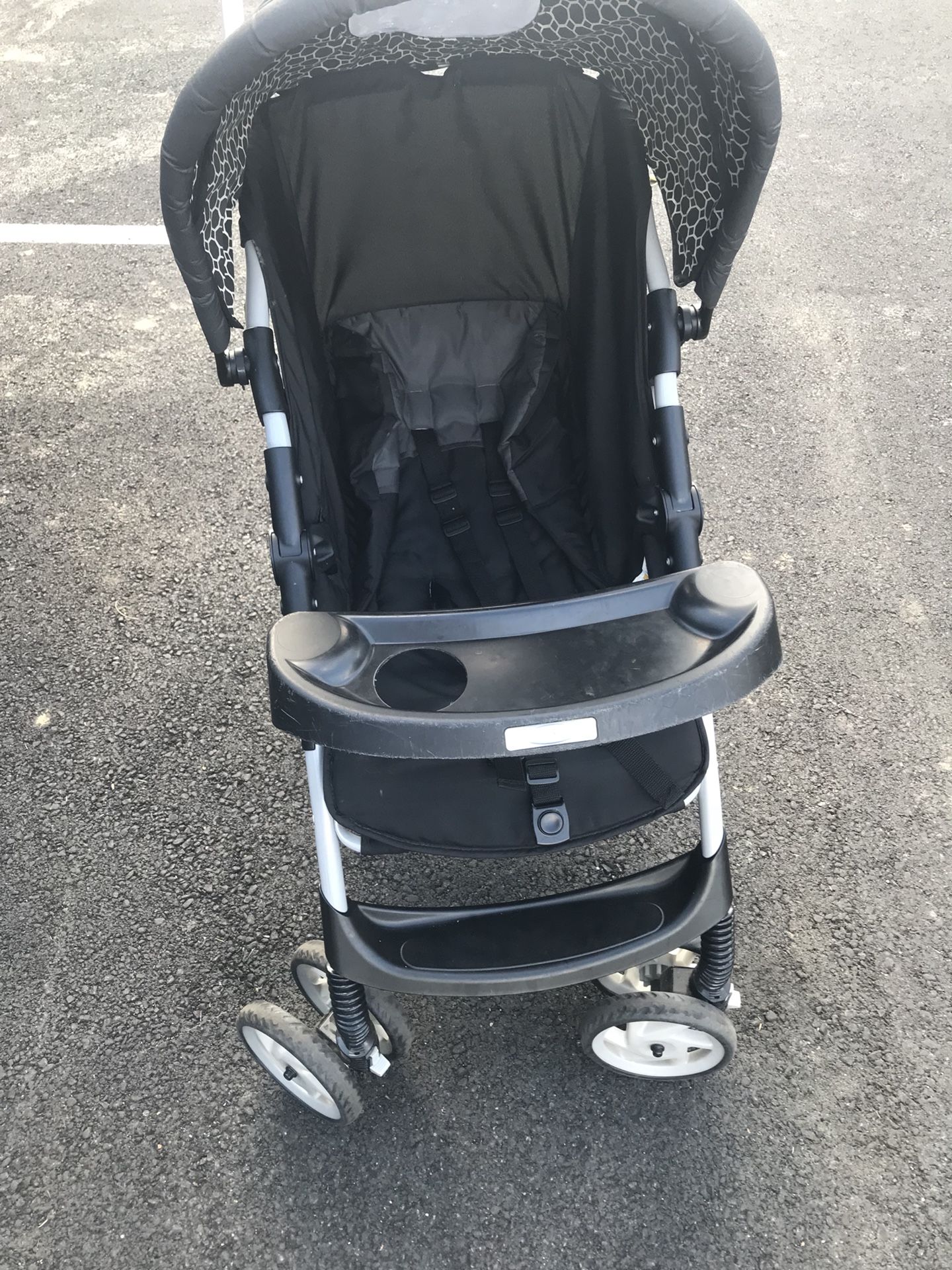 Baby stroller black