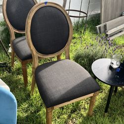 Linen Backed Chairs