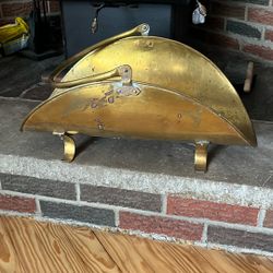 Antique Brass Log Holder 