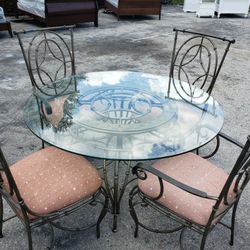 Glass Table Set 