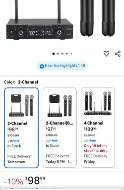 Microphone 🎤 Wireless  Audio Speakers 