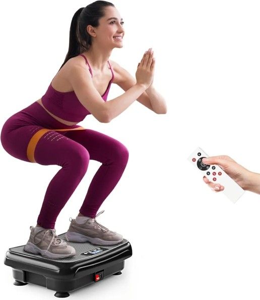 Vibration Plate Exercise Machine: TISSCARE Mini Vibrating Plates for Lymphatic Drainage and Weight Loss, 400Lbs Capacity Full Body Power Shake Workout