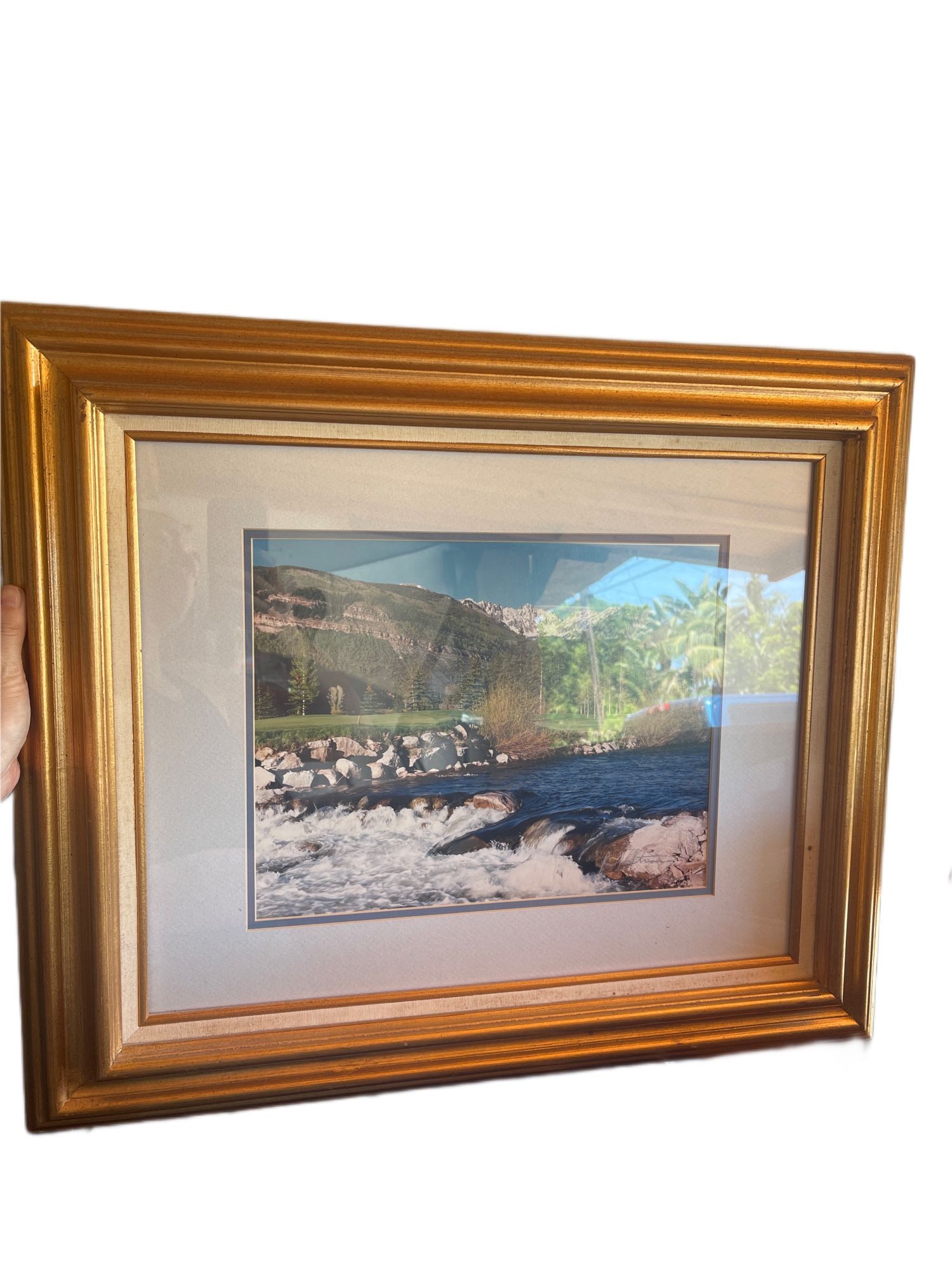 Richard Strauss Signed Photograph Gold Framed Photography Vail Colorado Rockies
