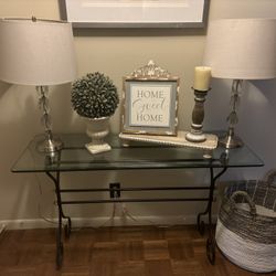 Glass Console Table