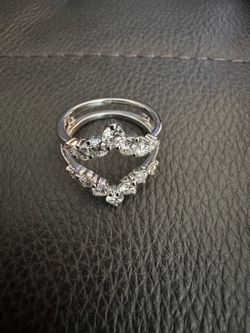 Guard ring. Wedding ring enhancer