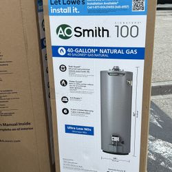 A O Smith Signature 100 40 Gallon Water Heater New Factory Warranty
