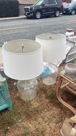 Two tall lamps