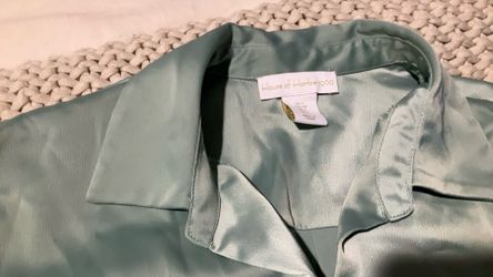 Revolve House Of Harlow 1960 Green Satin Cocktail Wrap Tie Mini Dress Size S  