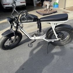White Super 73 S2 Electric Bike