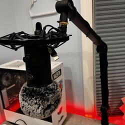 Blue yeti mic with stand 