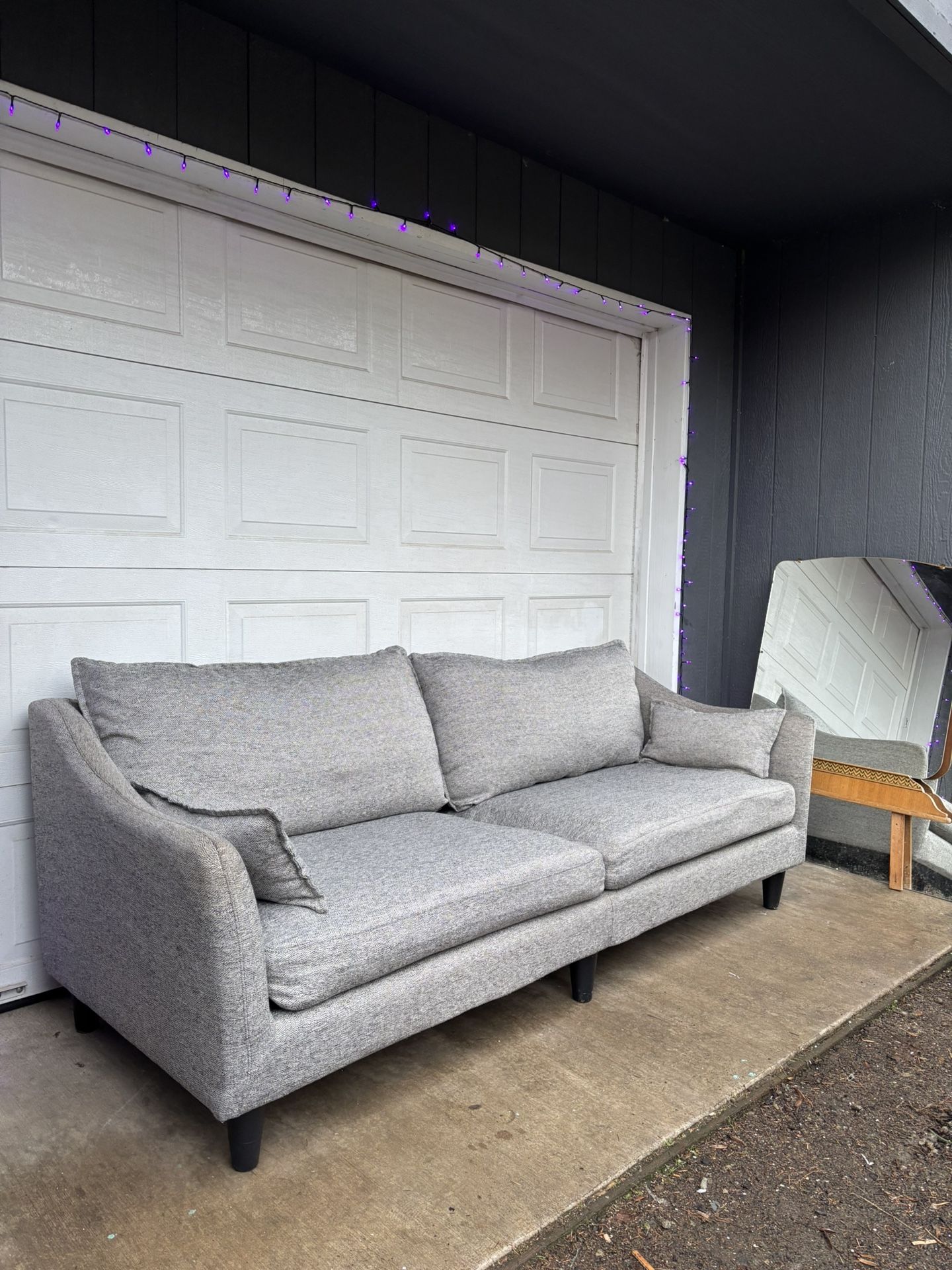 MCM Gray 3-Seater Sofa •FREE DELIVERY•