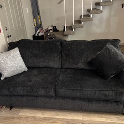 Navy Blue Couch and Arm Chair
