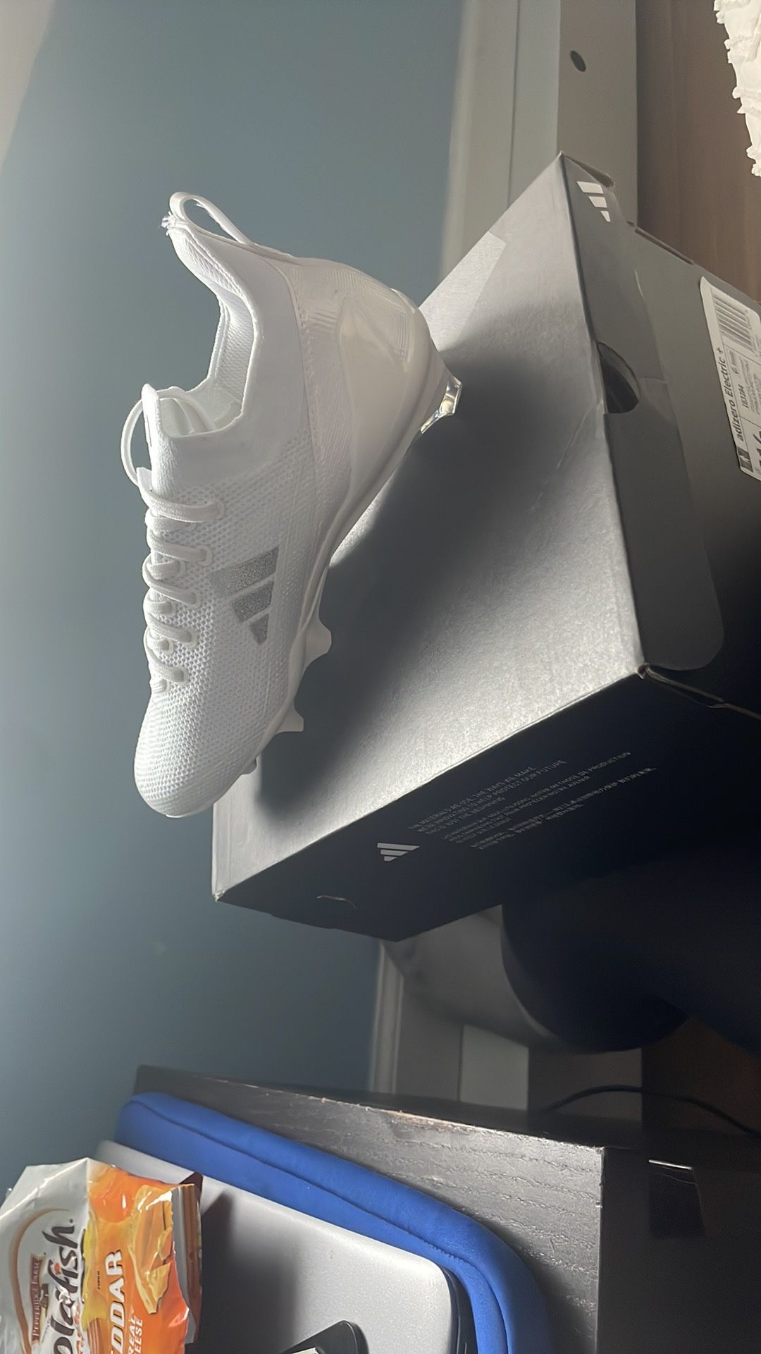 Adidas All-White Performance Cleats