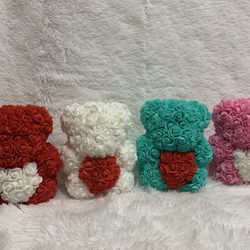 10 Inch Flower Bears Wedding Decor Valentines Birthday