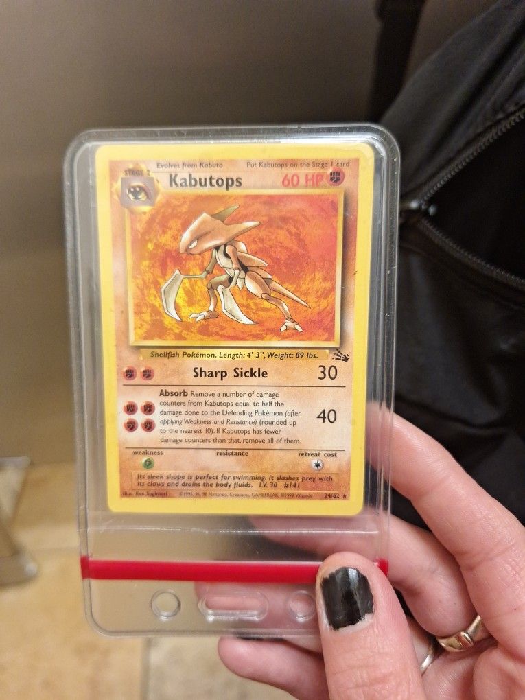POKEMON 1999 1ST EDITION FOSSIL KABUTOPS