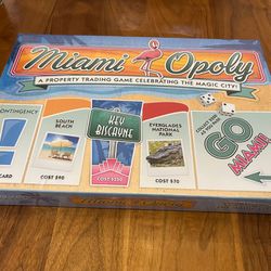Miami Opoly Monopoly Board Game NEW