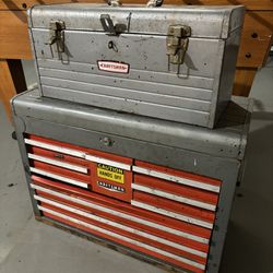 Vintage Craftsman Steel Tool Boxes