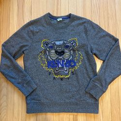 Kenzo Paris Tiger Crewneck Sweatshirt Embroidered Medium
