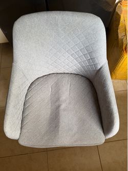 Modern Gray Upholstered Accent Chair