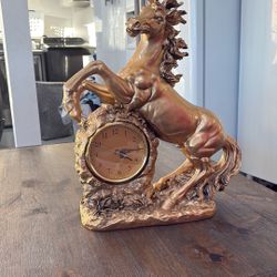 Vintage Horse Clock