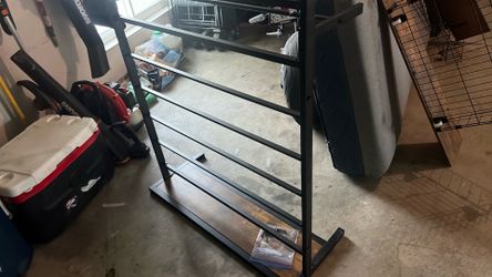 Wood accent Metal bed frame