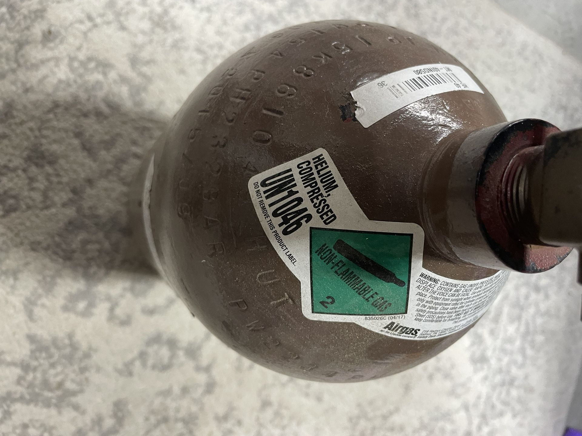 40cf Helium Cylinder 