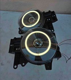 07-14 Toyota FJ Cruiser LED DRL Projector Headlights Luces Focos Micas Faros Faroles Headlamps