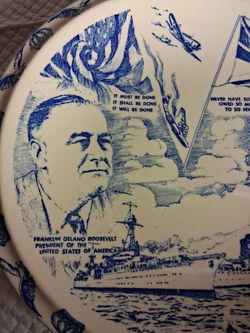 Franklin D. Roosevelt Commemorative Ceramic Plate