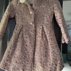 Beautiful Coat For Girl Size 5/6 From Disney Store