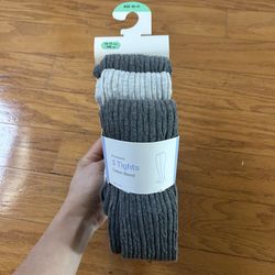 NWT Primark 3-Pack girls cotton blend Tights for 10-11 yrs