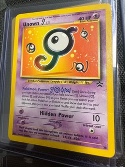 Unown [J] Pokémon Promo Card #38