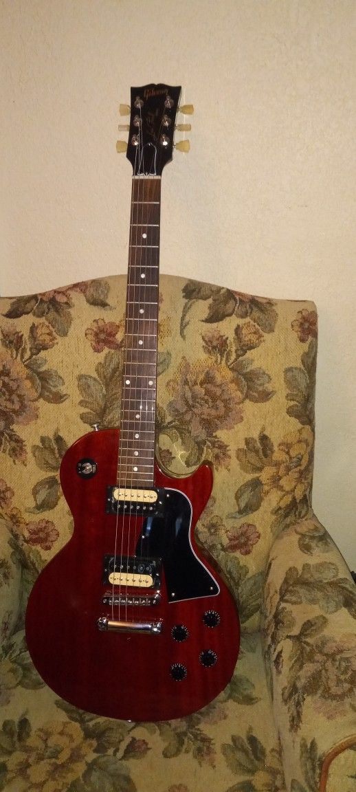 American Made LP SPECIAL Vintage Cherry Upgradded Pickups With Case Like New