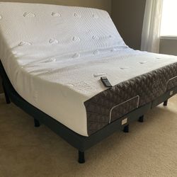 King Size Bed ! Adjustable Bed ! Puffy Mattress ! Puffy Lux Hybrid Mattress ! Movable Motorized Bed Free Delivery