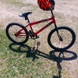 20"Kid Bike Used But Ready To Ride Comes With Helmet 