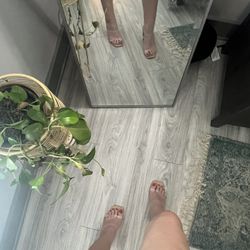 New Nude And Clear Heels 