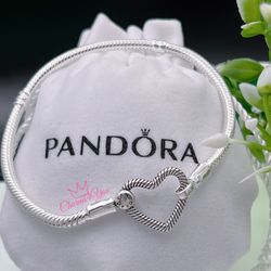 Pandora style bracelet !!  925 sterling silver. 