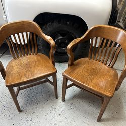 Vintage Oak Chairs