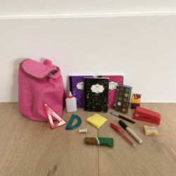 American Girl & Our Generation Backpack With Supplies