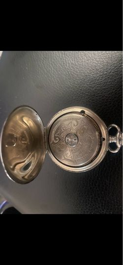 Vintage Hebdomas 8 Day Mechanical Manual Pocket WatchWhite Dial
