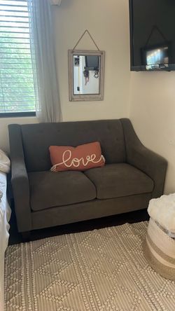 Grey mini couch