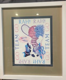 2 extra large white frames