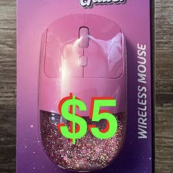 Wireless Mouse, 2.4 Ghz Wireless Optical Computer Mouse with USB Nano Receiver, Medium to Large Sized Hands Compatible with PC, Laptop, Desktop - Pink