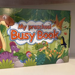 Busy Book, Preschool Learning Activities for Toddlers, Montessori Toys with 8 Colored Markers for Toddlers, Autism Sensory 