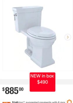✨️ TOTO Promenade II 12 in. Rough In One-Piece 1.28 GPF Single Flush Elongated Toilet in Cotton White, SoftClose Seat Included #2004