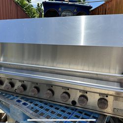 Wolf 48" Built-In Grill Bbq Stainless 
