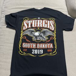 Sturgis Motorcycle Black Hills Rally 2019 South Dakota T-Shirt Mens M