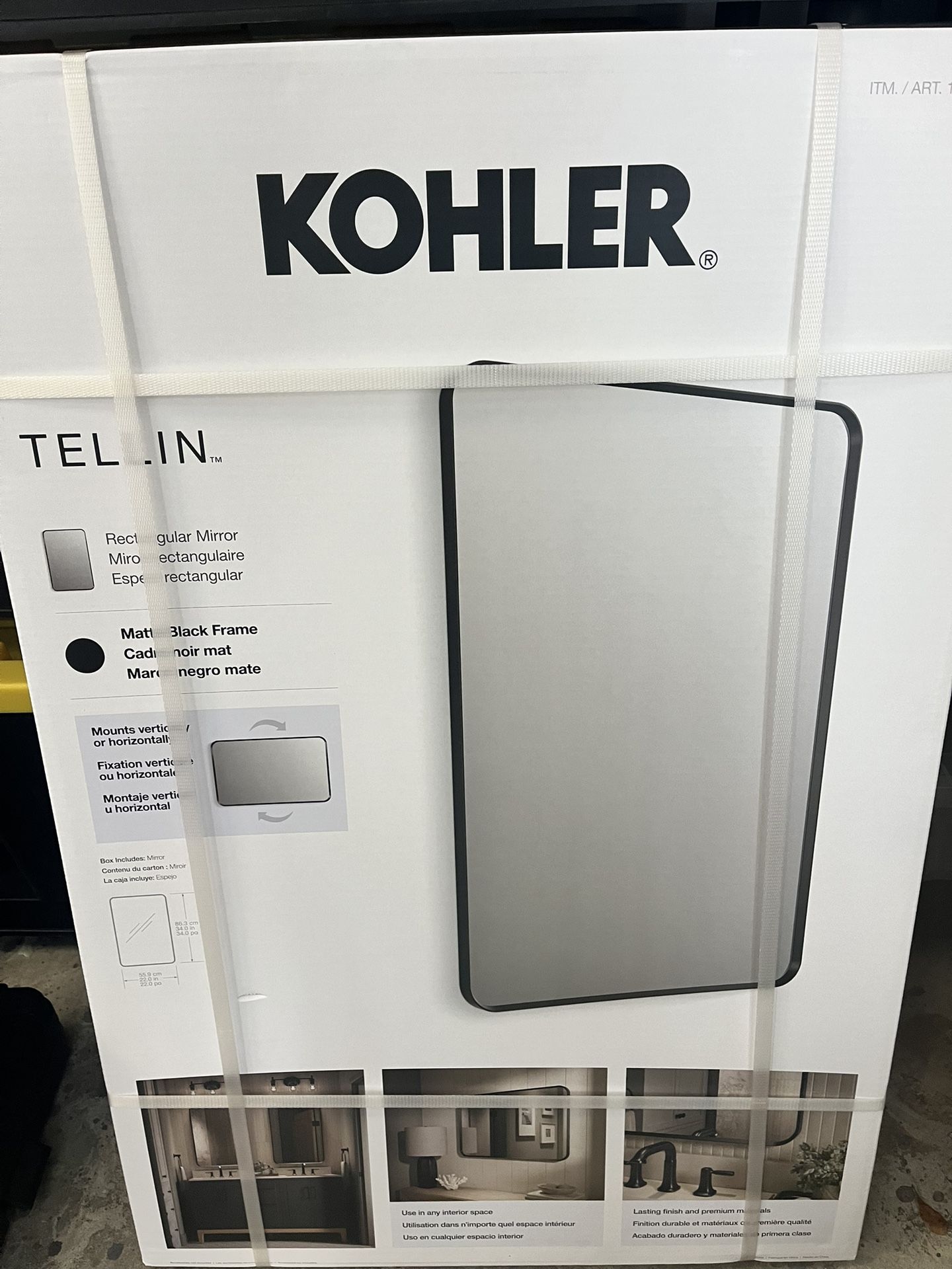  Mirror 34”x22” Kohler 